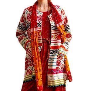 Guatamala Cardigan - Organic Cotton -New W/O - LARGE